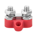 Dual M10 Stud Terminal Block for RV Marine (Stainless Steel Brass)