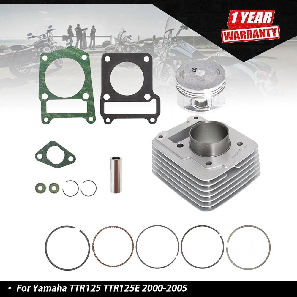 Set of 4 Cylinder Piston Rings for Yamaha TTR125 (2000–2005)