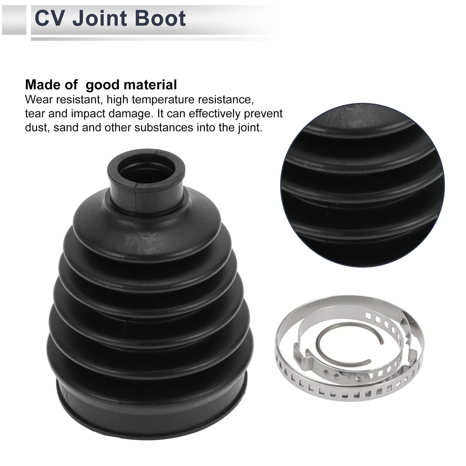 Inner CV Joint Boot Kit with Clamps for Subaru Crosstrek (2013)