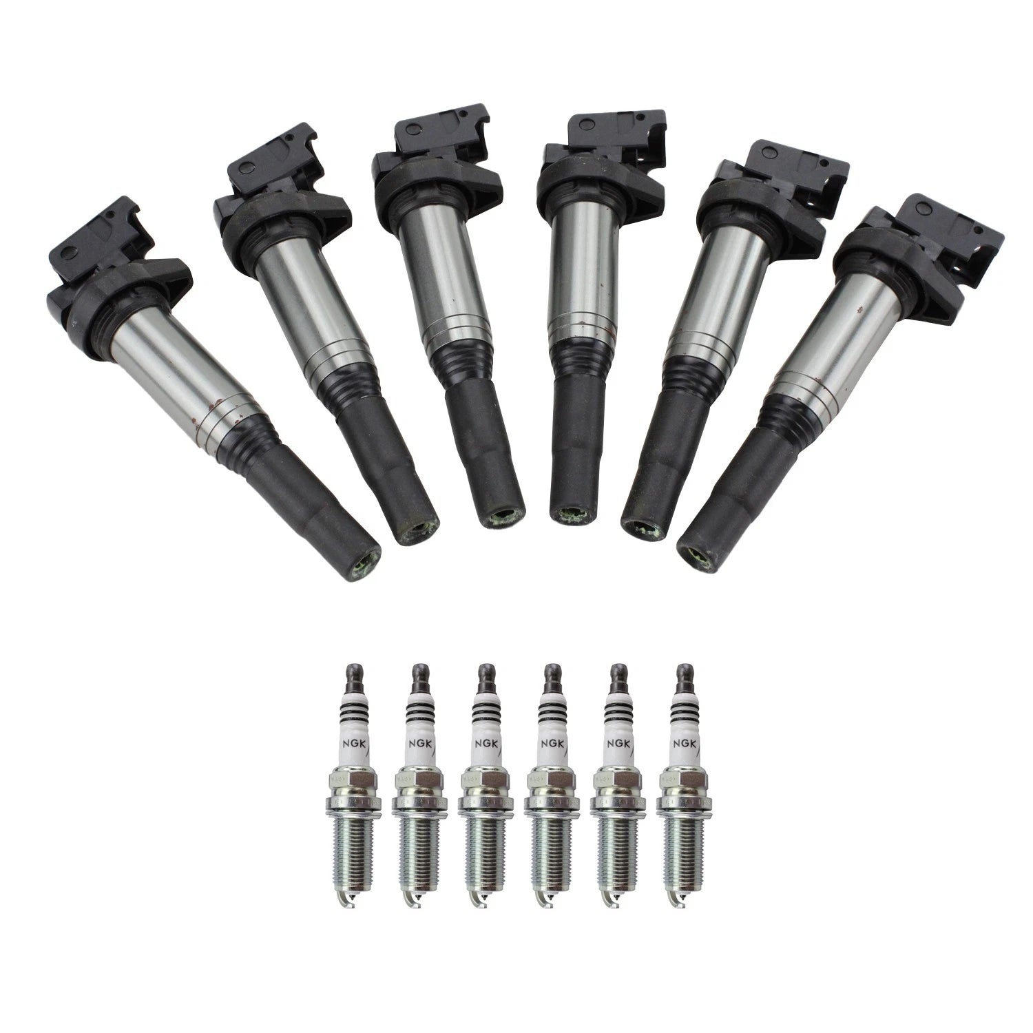 Set of 6 NGK Iridium Spark Plugs for BMW E82 E88 E90 E60 E83 E70 E85 (2007–2013)