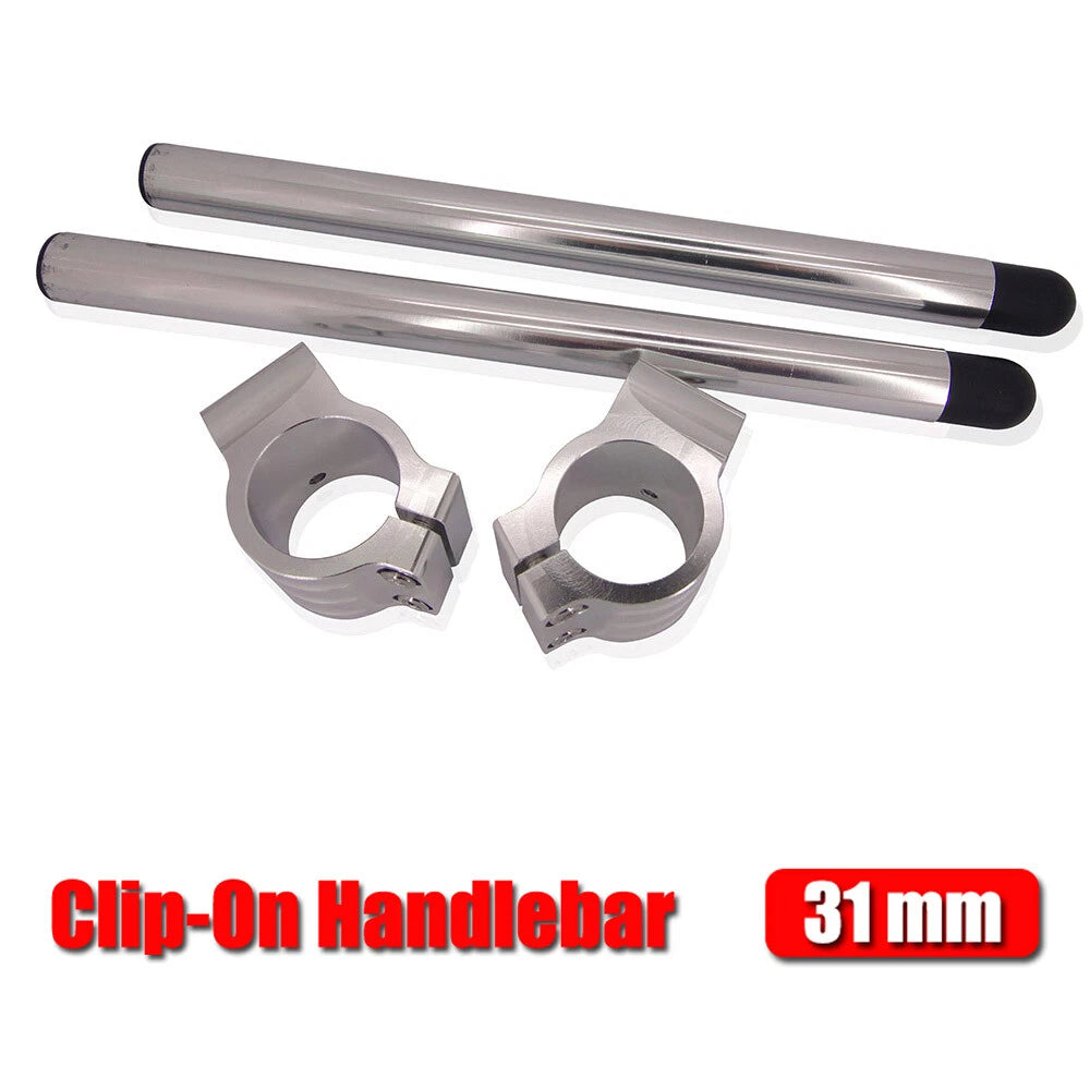 295mm Clip-On Handlebars for Universal Fit 31mm Motorcycle Fork Tubes