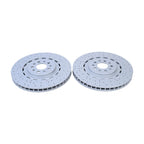 2Pcs Dimpled Front Brake Disc Rotors for Maserati Levante S (2017–2022)