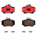 Set of 4 Brembo Ceramic Slotted Front Disc Brake Pads for Mercedes W202 (1994–2000)