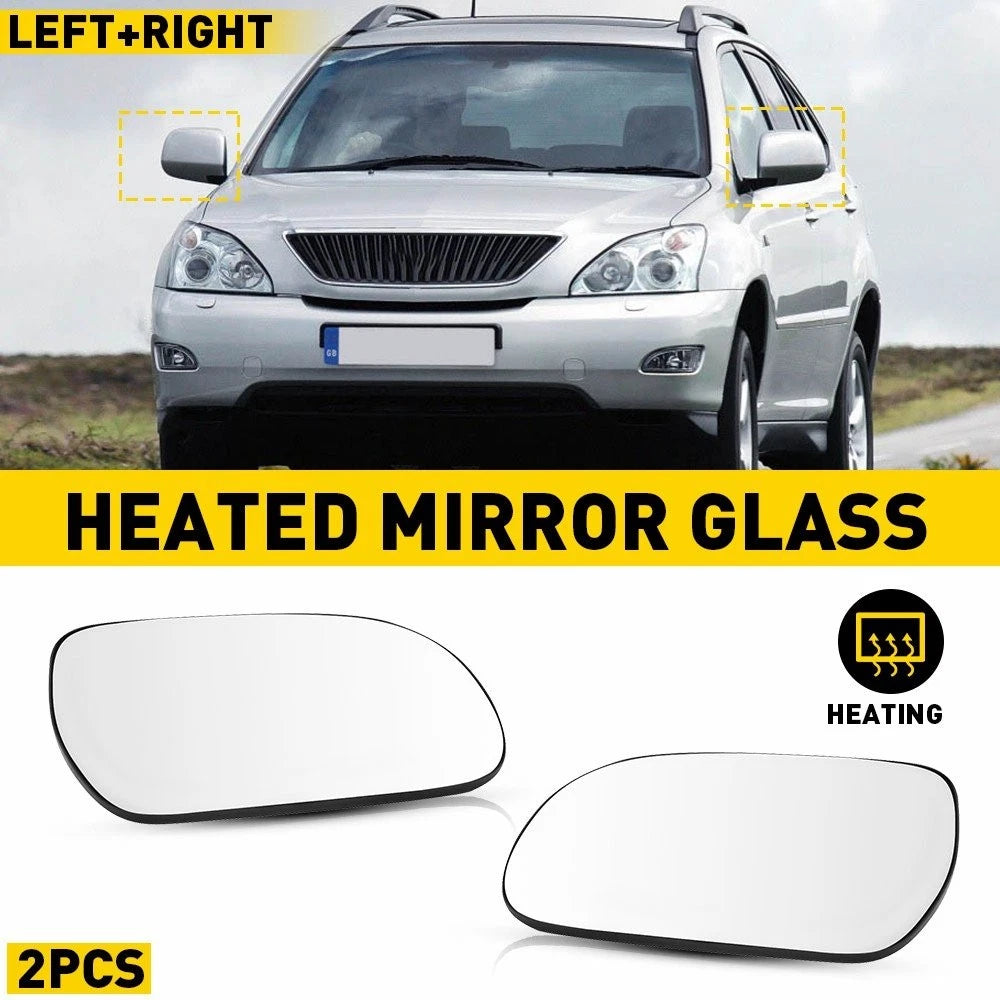 2X Heated Glass Mirror for Lexus RX300 RX350 RX330 RX400H (2004–2009)