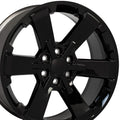 22" Gloss Black Wheel for 1992-1994 Chevy Blazer - RVO1605 - RVO1605