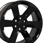 22" Gloss Black Wheel for 1992-1994 Chevy Blazer - RVO1605 - RVO1605