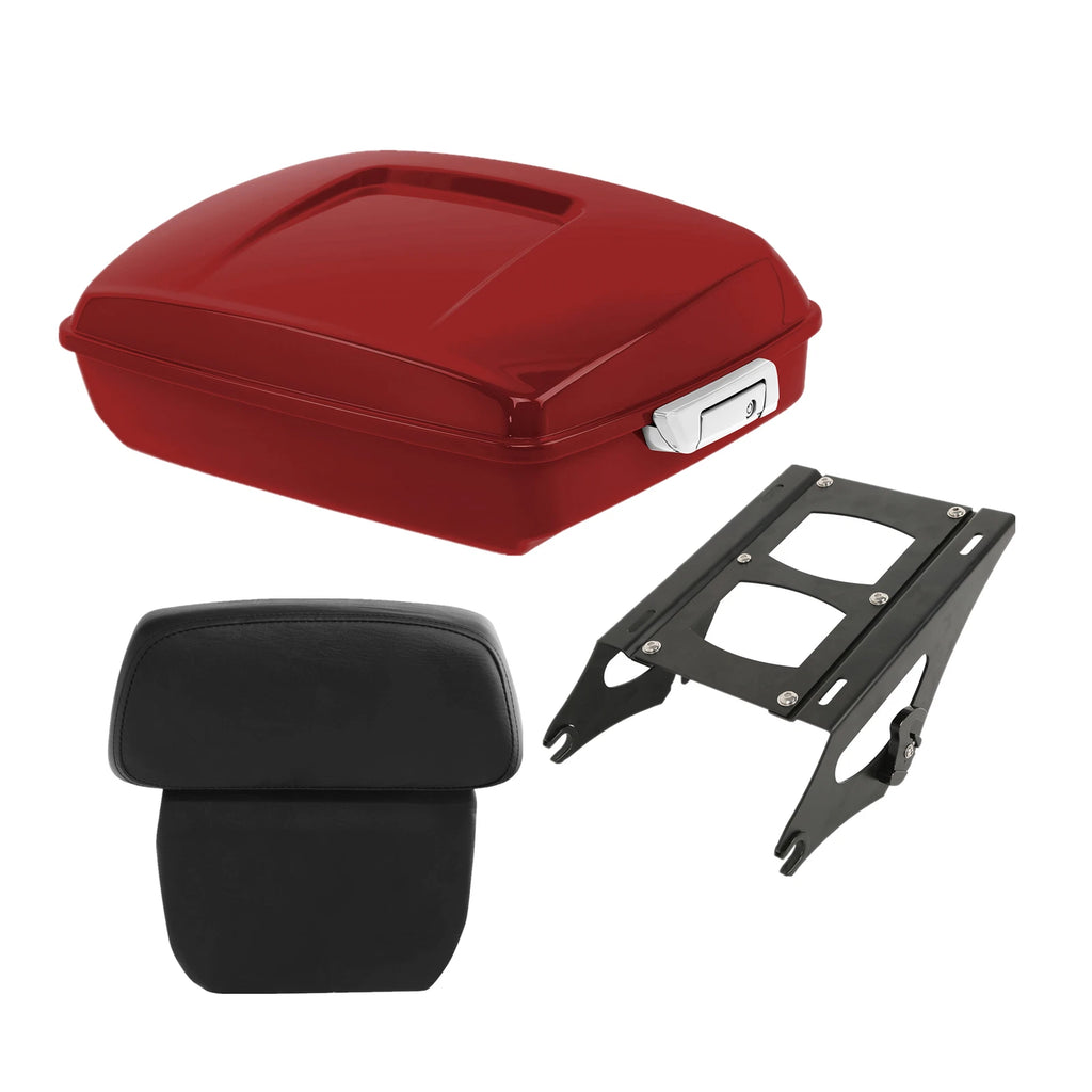 Chopped Trunk Pad Mount for Harley Touring (2014–Present) Wicked Red Glossy