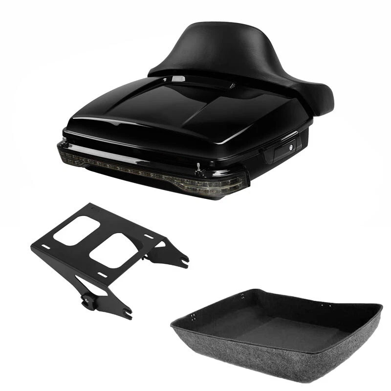 LED Chopped Trunk Backrest Light Mount for Harley Road Street Glide (2014–2026)