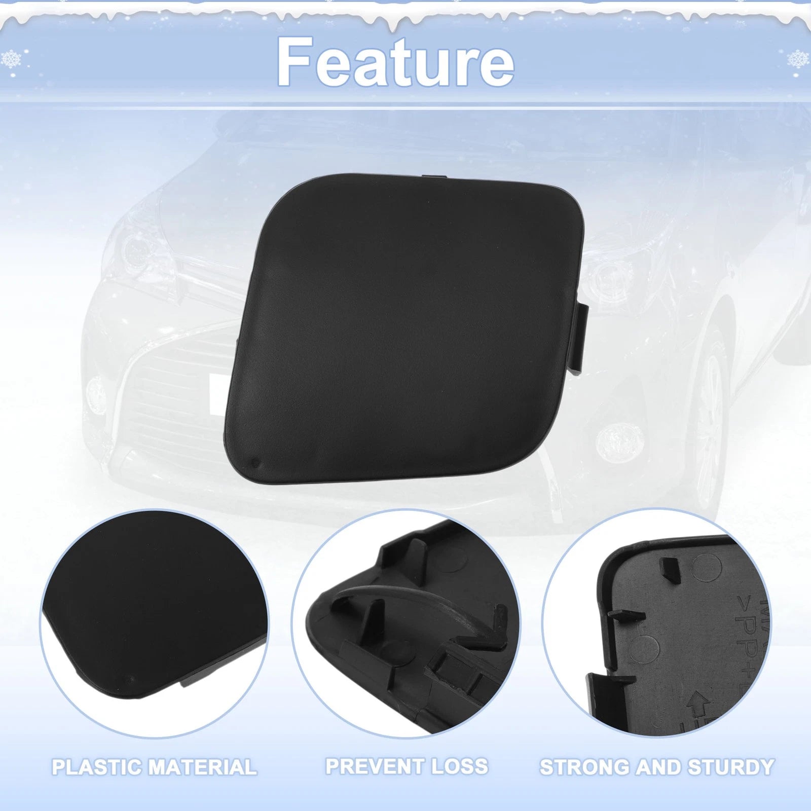 Tow Hook Cover Cap for Toyota Auris (2016–2018) No. 5212802919