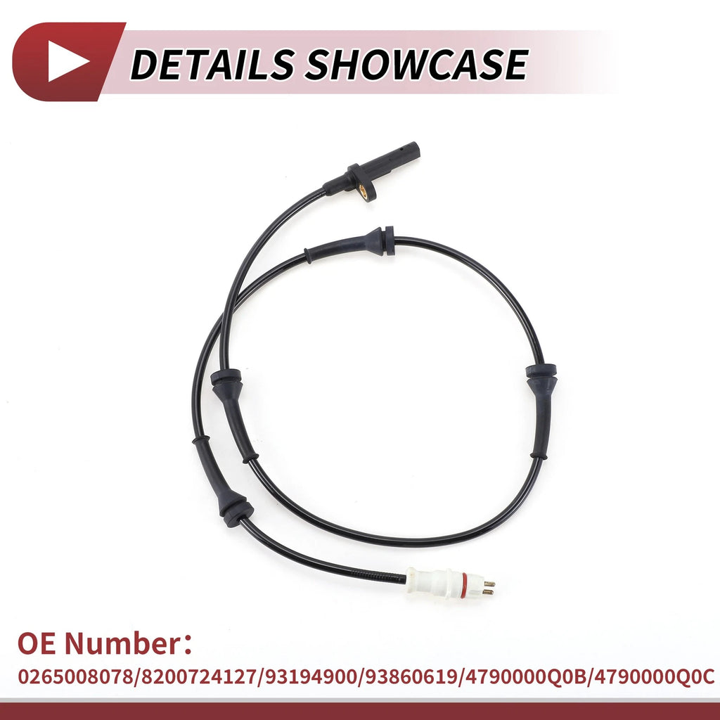 ABS Wheel Speed Sensor for Nissan Primastar (2001–2014) No. 0265008078, 8200724127