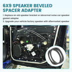 Set of 2 Beveled Speaker Mounting Brackets for Car Speaker 6x9 Inch