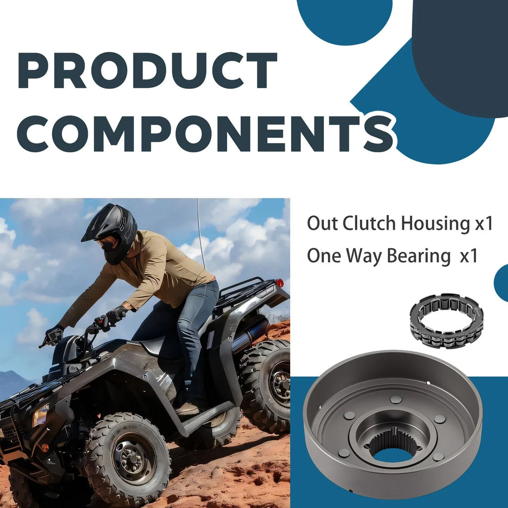Out Clutch Housing Bearing for Honda Rancher 420 (2007–2024)
