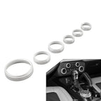 Silver AC Stereo Tune Knob Headlight Switch Covers for Ford Bronco (2021-2022)