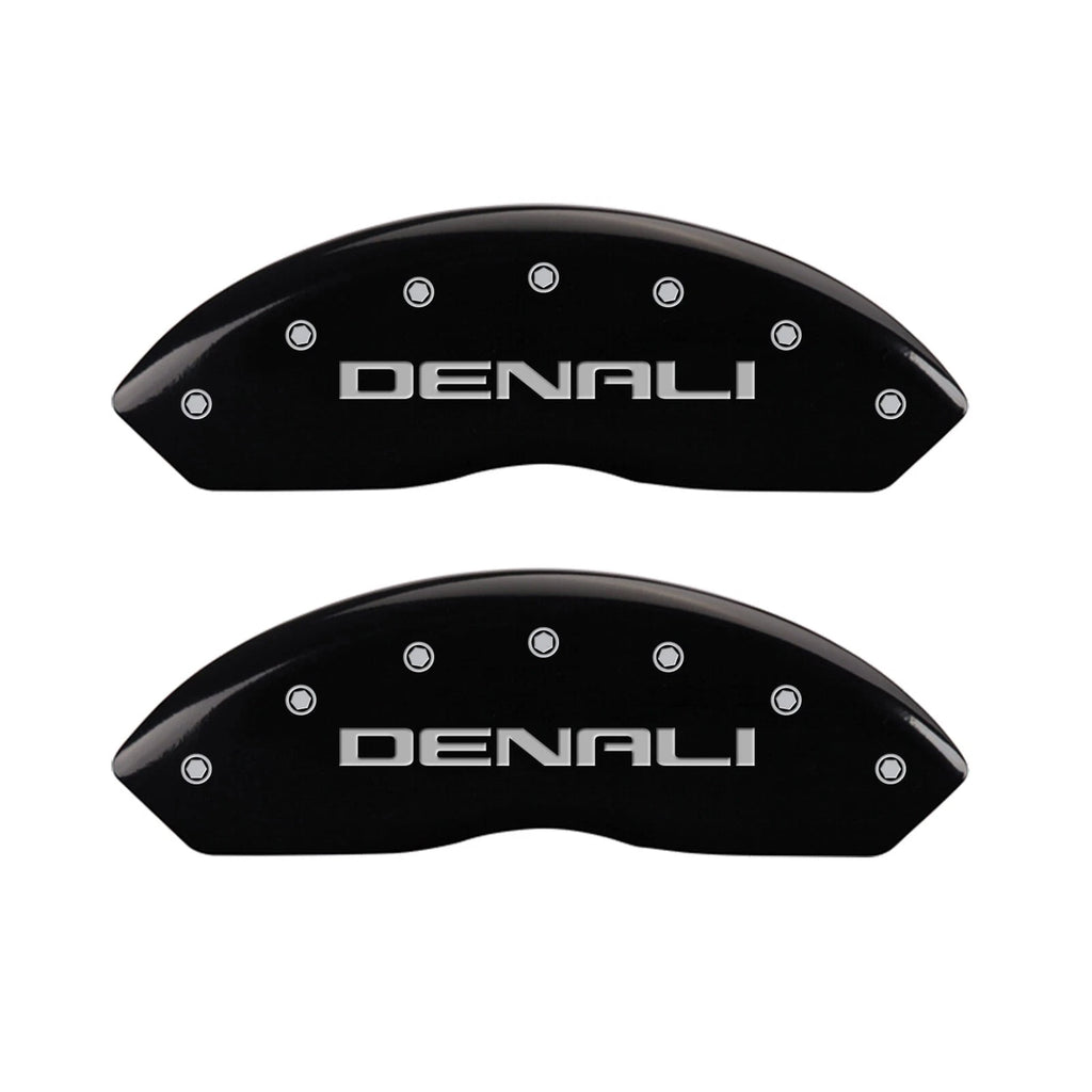 Caliper Covers Set of 4 Black Front for GMC Acadia (2017–2020)