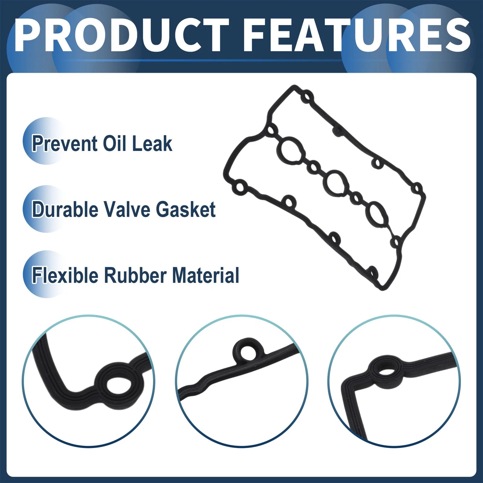 Valve Cover Gasket Set for Audi VW 1.8T (2000–2006) No. 06C103483J