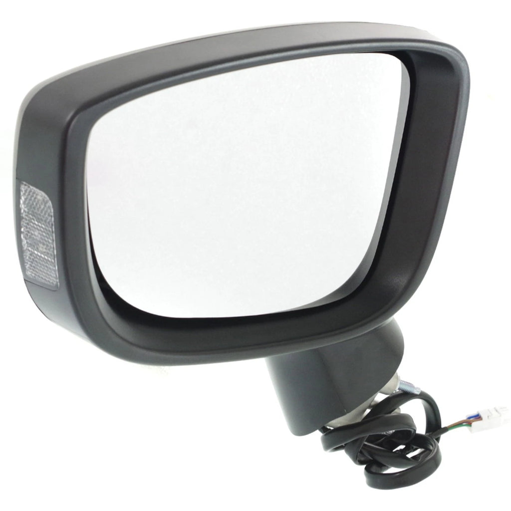 Driver Side Power Mirror for Mazda 3 (2014–2016) - Paintable, Signal Light