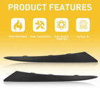 Set of 2 Headlight Eyelid Trim Covers for Honda Civic (2022–2024) Black