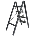 4-Step Folding Ladder with Wide Anti-Slip Pedal