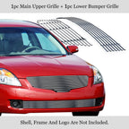 Stainless Silver Billet Grille Insert for Nissan Altima Sedan (2007-2009)