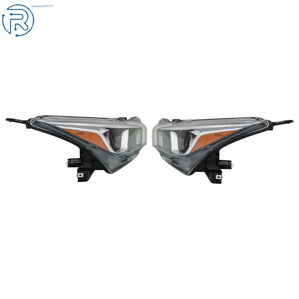 Headlight Assembly for Nissan Versa (2020-2021) Left & Right Side Chrome Clear