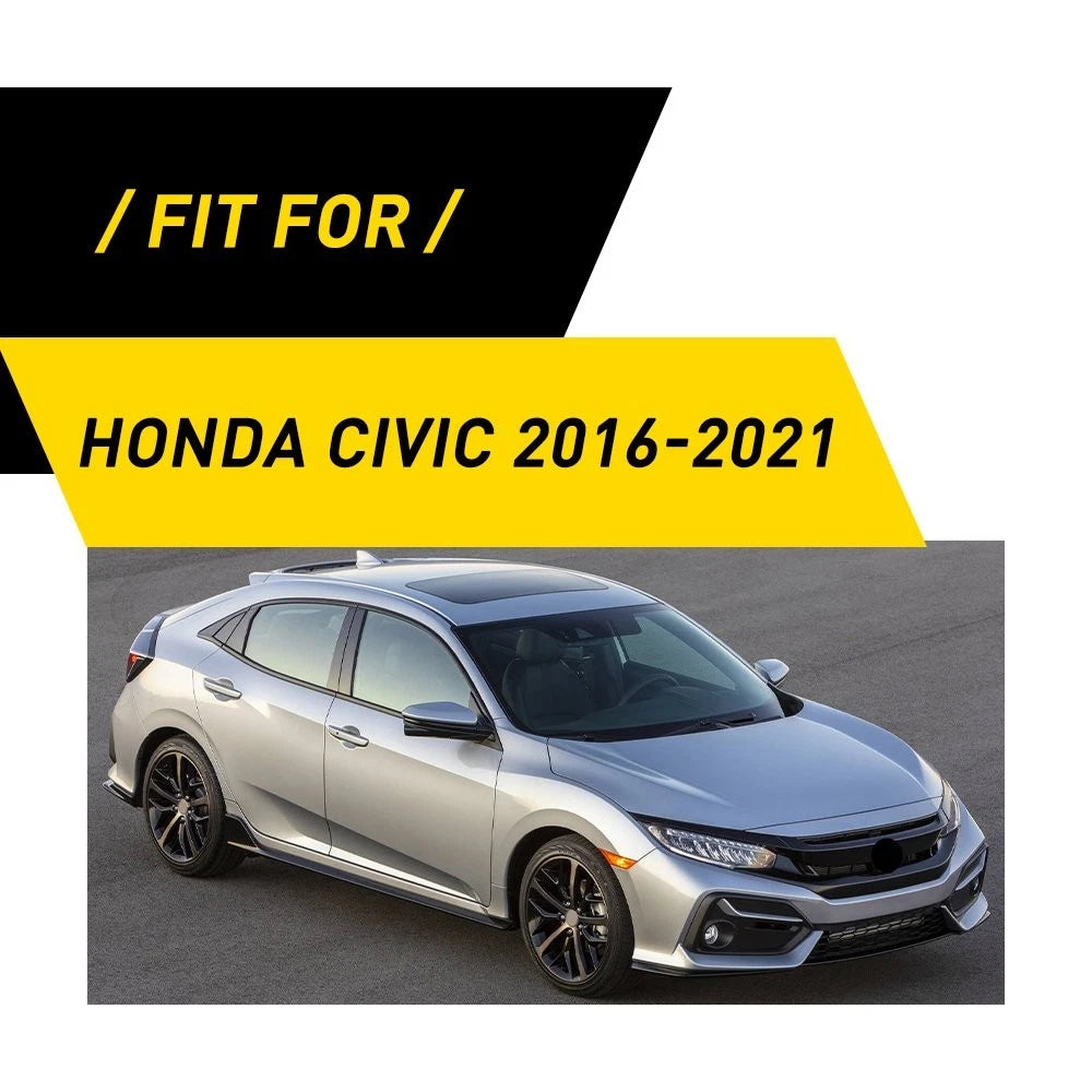 3Pcs Carbon Fiber Dashboard Console Cover for Honda Civic (2016–2021)