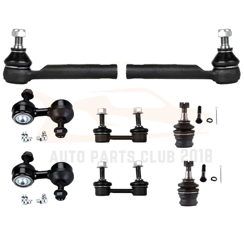Set of 8 Sway Bar Ball Joints Tie Rods for Subaru Forester (2003–2008)