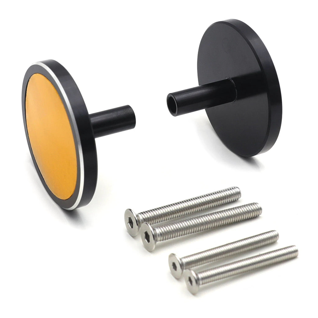 Orange Round Reflector Frame Slider for Sport & Street Bike