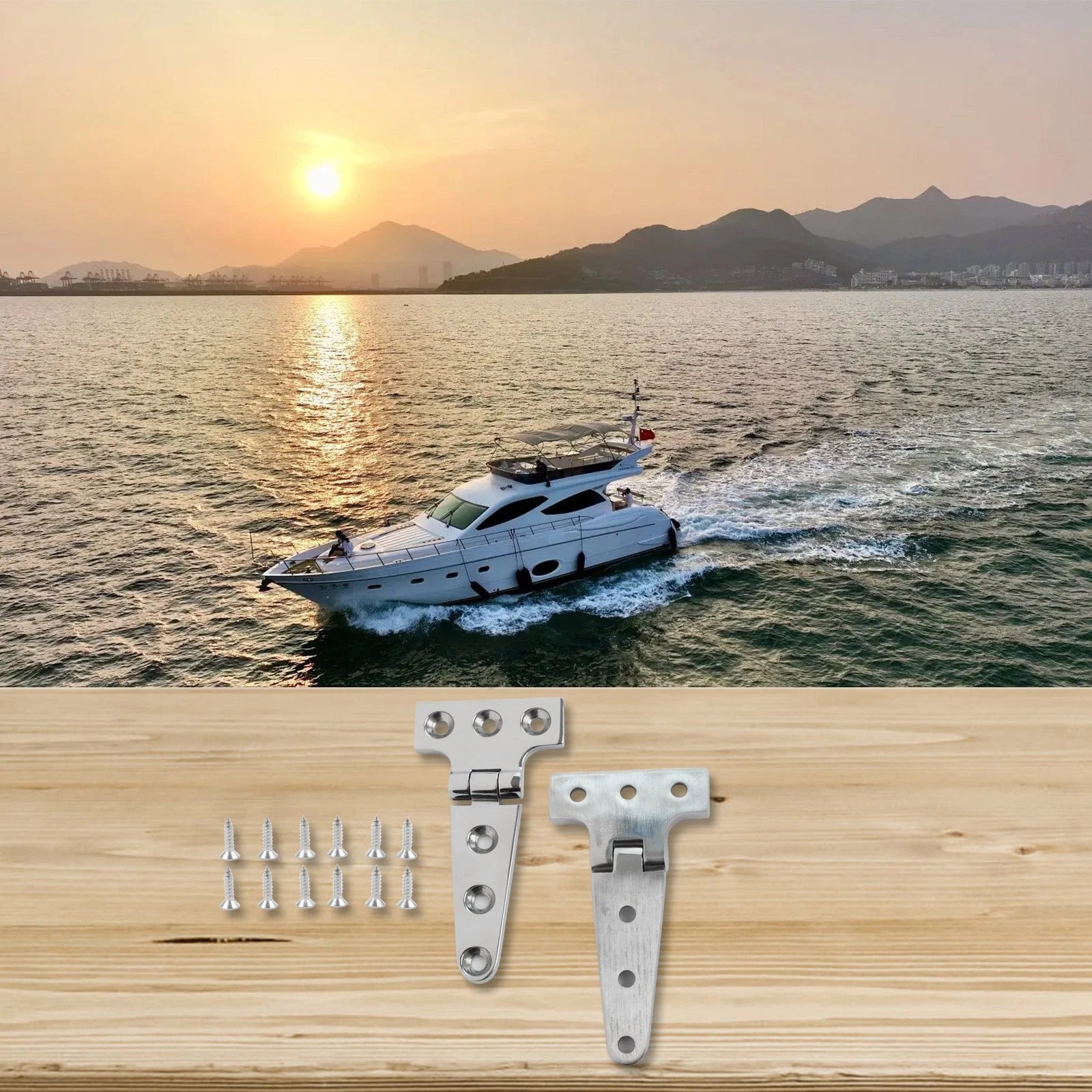 316 Stainless Steel Hinges for Marine Applications (High Bearing Capacity)