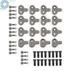 16PCS 2" Bolts Stump Grinder Teeth Kit for Vermeer SC362 SC252 SC292 (2010–2023)
