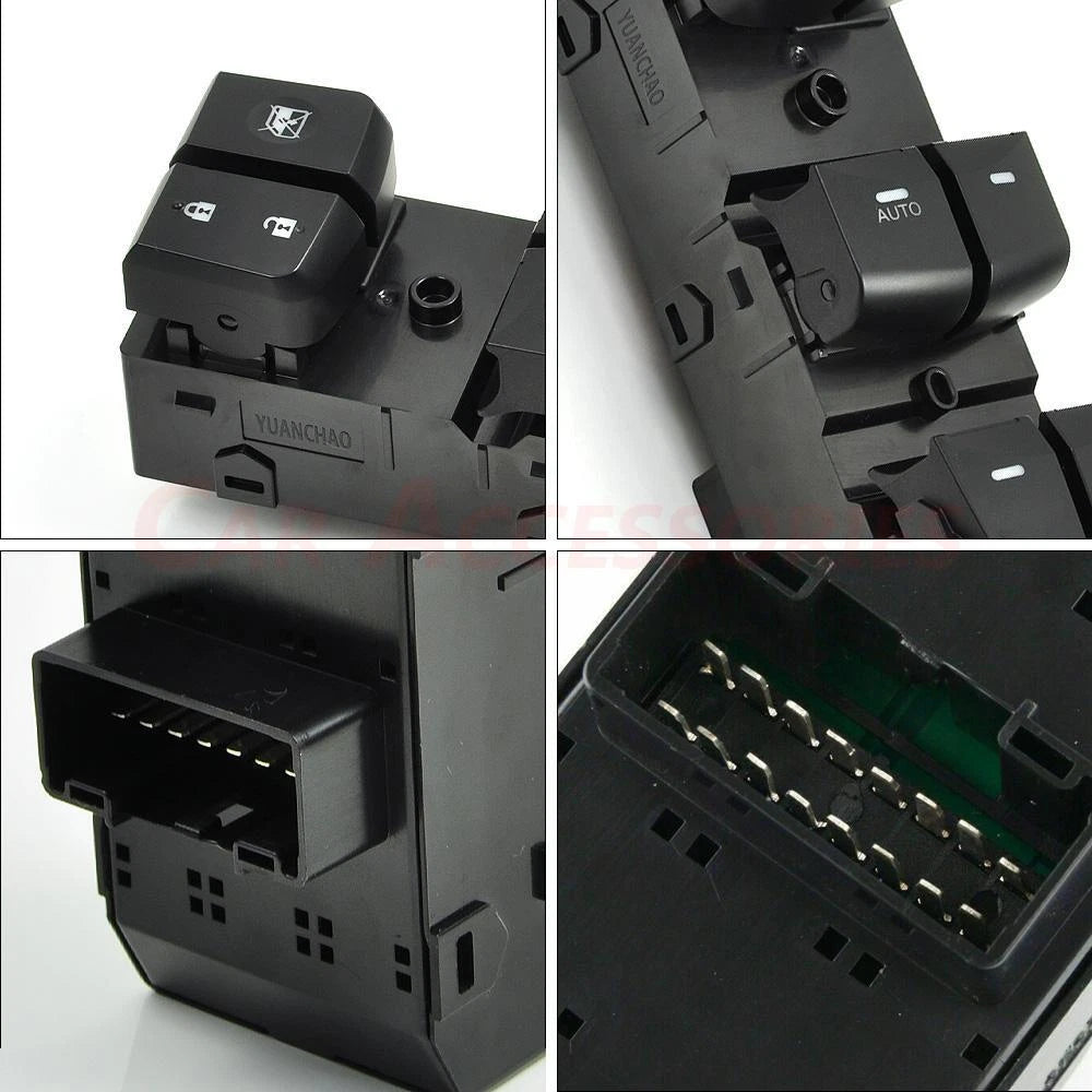 Left Driver Master Door Window Switch for Hyundai Elantra (2014–2016)