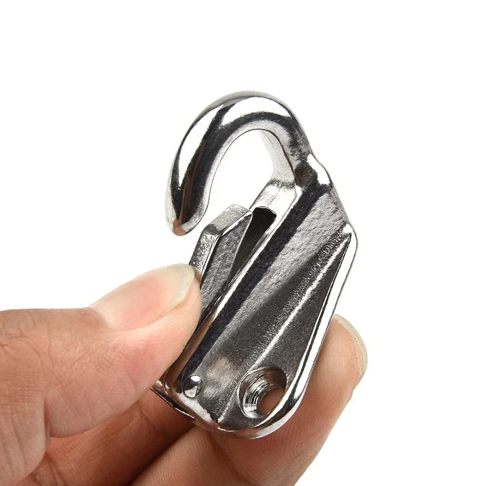 2 x Marine 316 SS Spring Snap Hook Fender Hardware