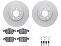 Front Brake Pad and Rotor Kit for Jaguar S Type (2006–2008) FV984MP