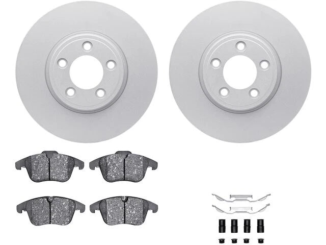 Front Brake Pad and Rotor Kit for Jaguar S Type (2006–2008) FV984MP