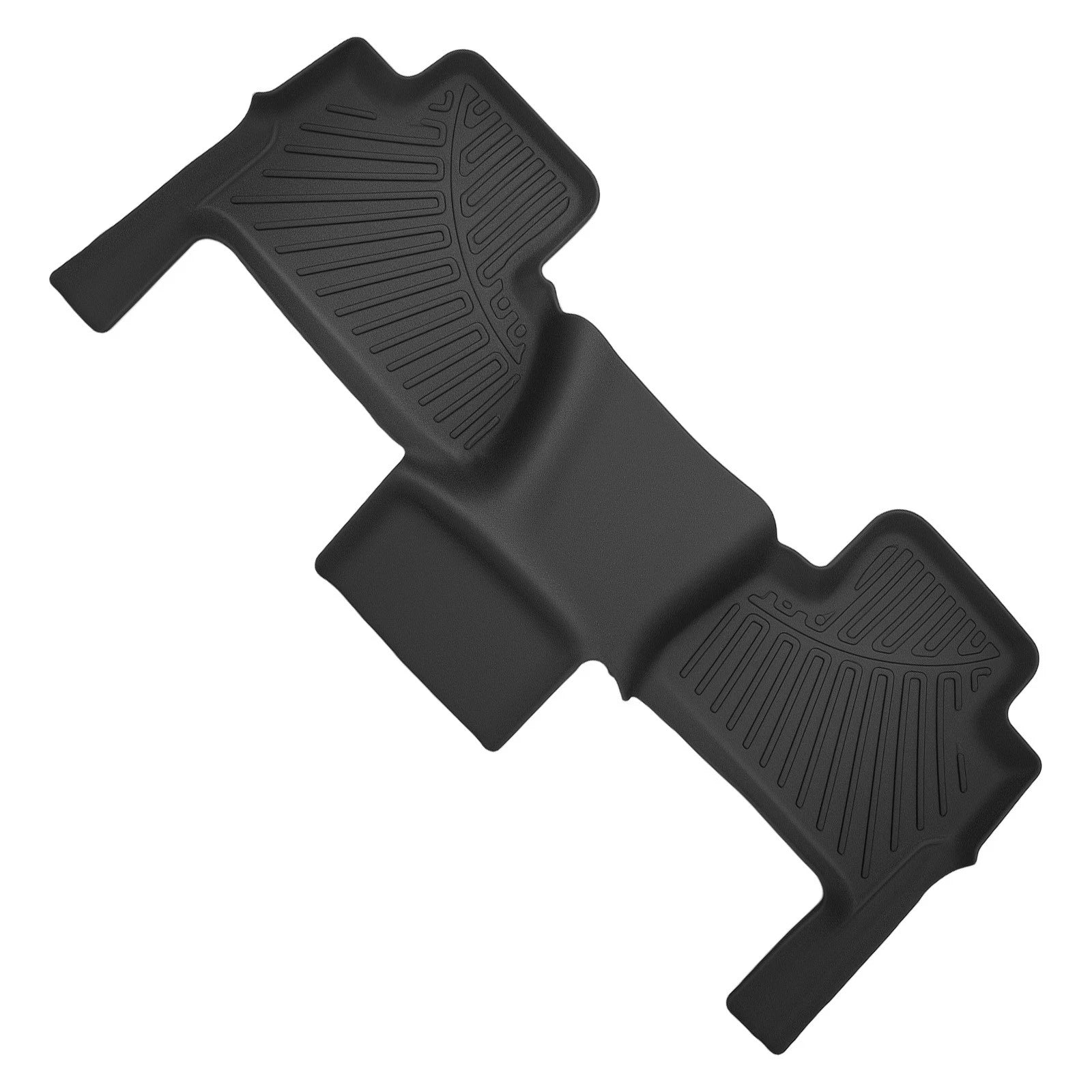 Set of 3 Rubber Floor Mats for Chevrolet Tahoe GMC Yukon (2015–2020) Black
