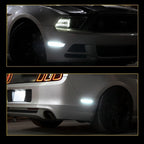 Set of 2 White Side Marker Signal Lights for Ford Mustang (2010–2014)