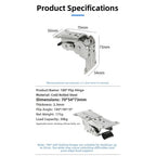 Heavy Duty 180 Degree Folding Hinge with Lock for Table Tops