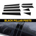 Set of 8 Black Pillar Posts Trim Covers for Nissan Altima (2013–2018)