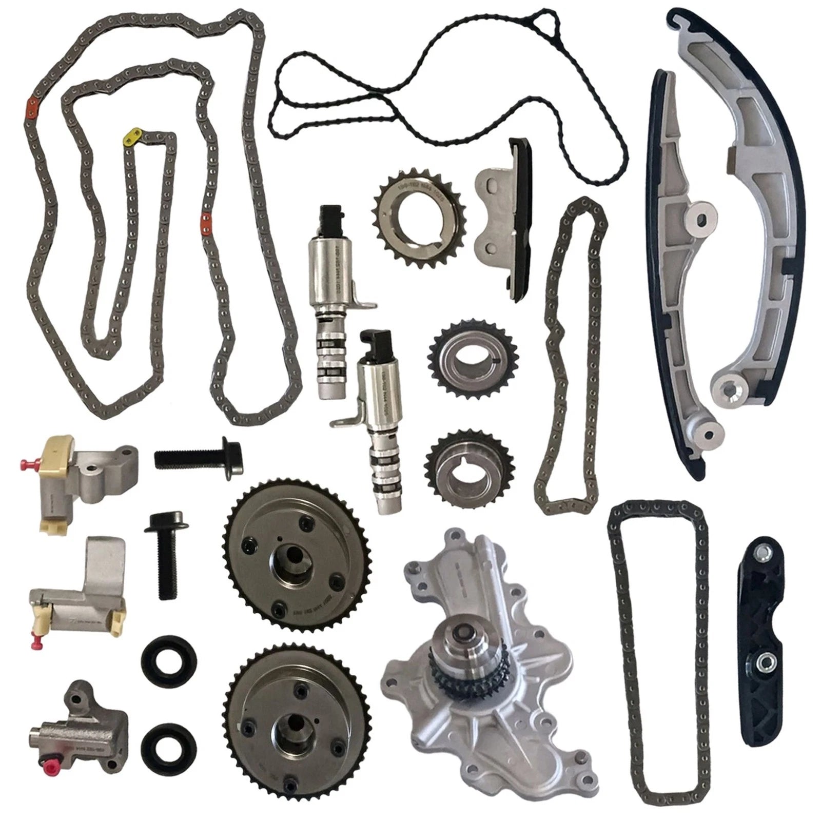 Engine Timing Chain Kit w/ Water Pump for Ford Flex Taurus Edge Fusion (2009–2019)
