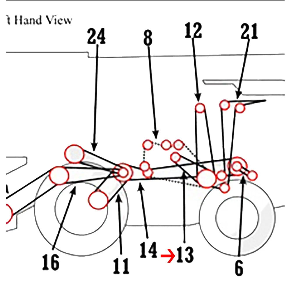 Jackshaft Drive Belt for AM71354210 (Compatible Models)