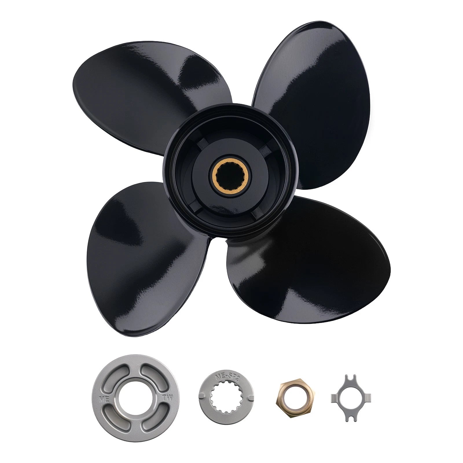 4-Blade Aluminum Propeller for Mercury 75/90/100/115HP (48-8M8026590)