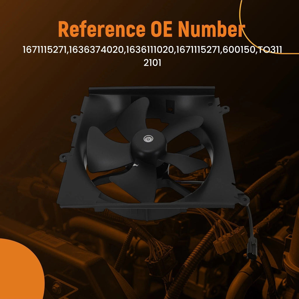 Cooling Fan for Geo Prizm 1.6L (1993–1997) TO3112101 240W