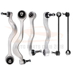 Set of 6 Front Lower Control Arms Sway Bar Kit for BMW 525i 528i 530i 535i 545i 550i (2001–2010)
