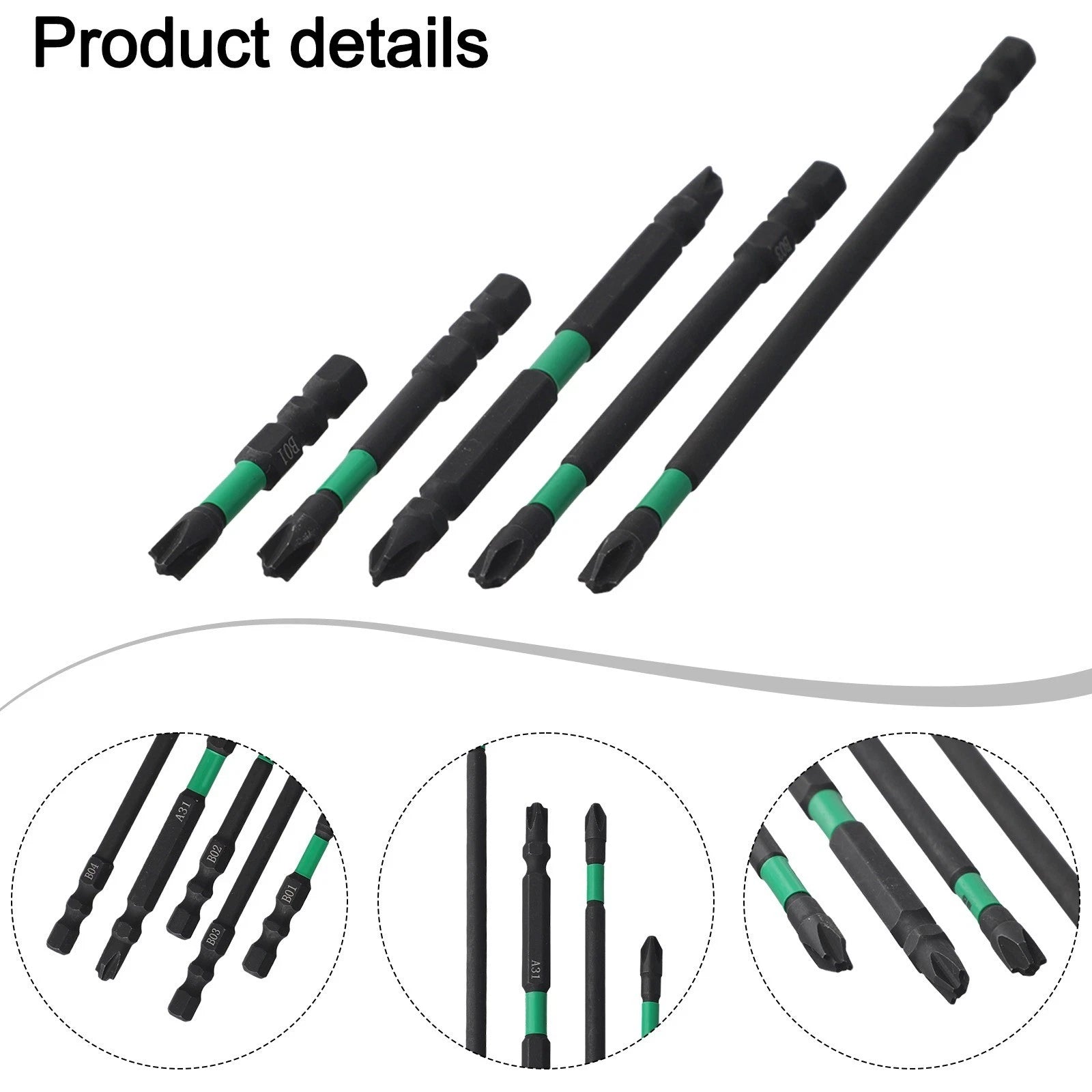 6PCS Alloy Steel Magnetic Cross Screwdrivers for Electrical Tasks