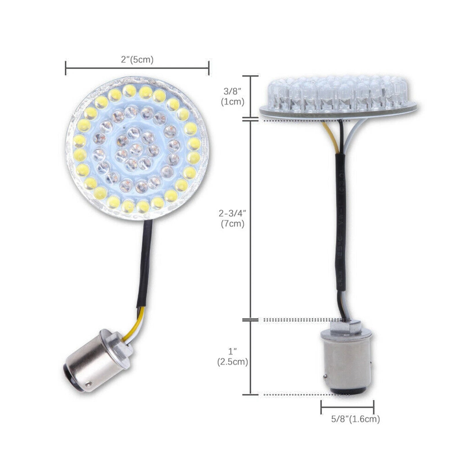 Rear LED Turn Signal Insert Lights for Harley Dyna Touring (883)