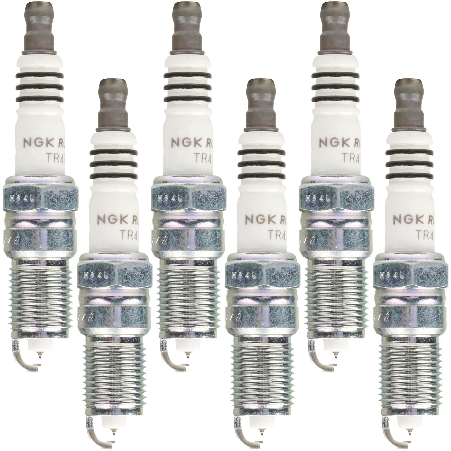 Set of 6 NGK Ruthenium HX Spark Plugs for Buick Chevy GMC Pontiac Saturn (0.060")