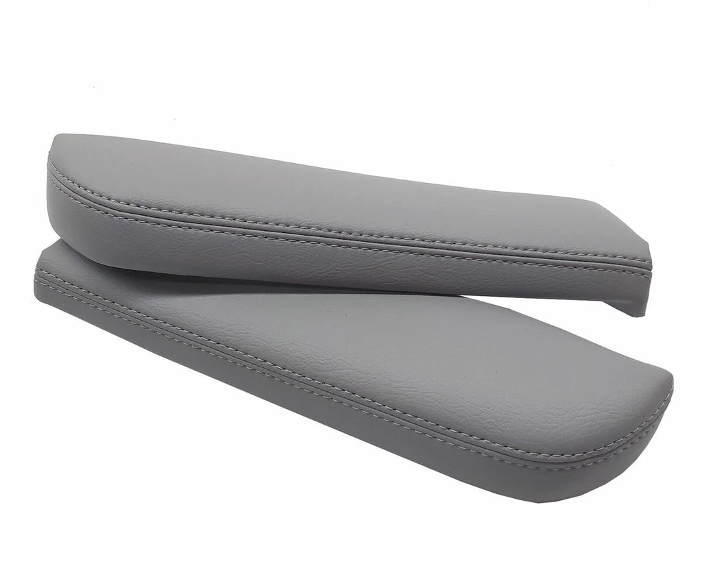 Front Armrest Door Panel Cover for Toyota 4Runner (2003–2009) Gray PVC Leather