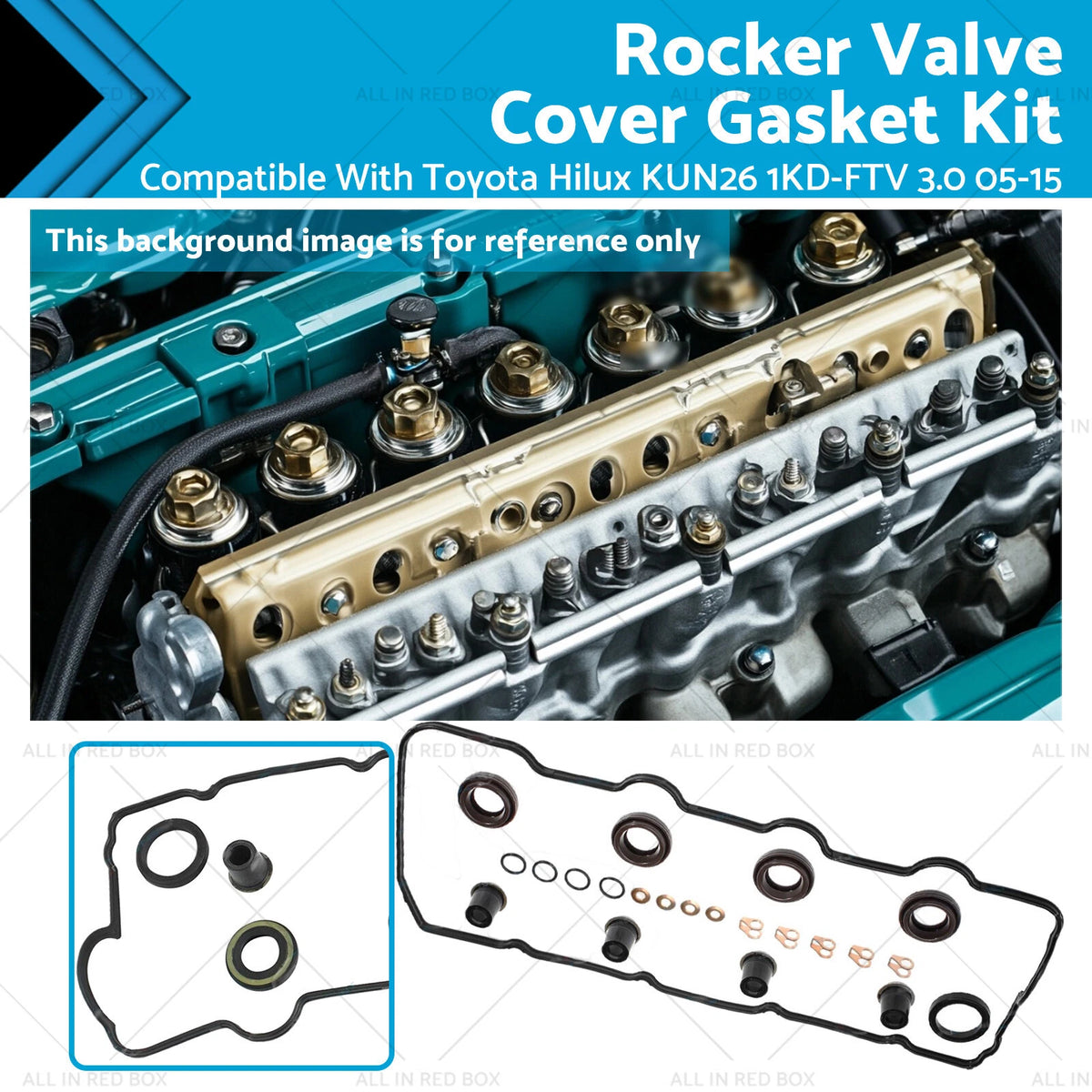 Rocker Cover Gasket Kit for Toyota Hilux KUN26R 1KD-FTV (2005–2015)