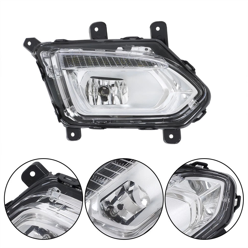 Fog Lights for Chevrolet Equinox (2016–2017) Chrome Halogen LH RH Set