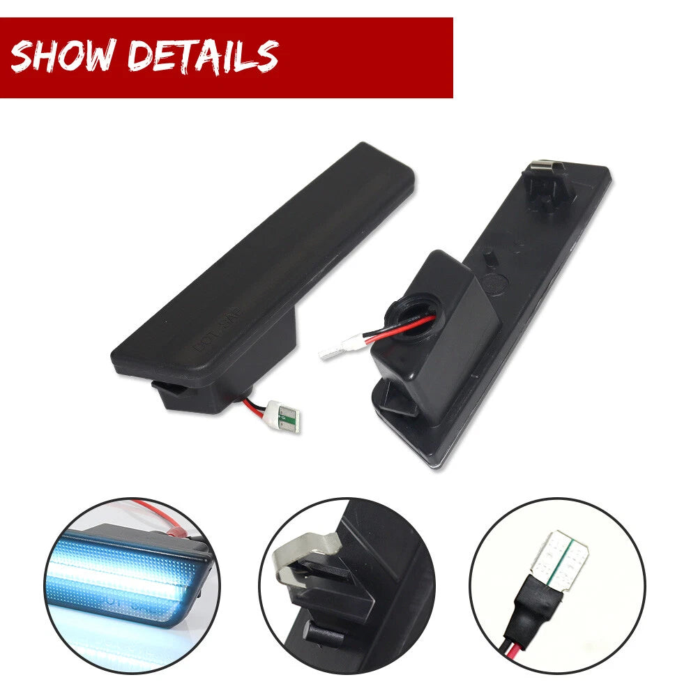 2X LED Side Marker Lights for Dodge Challenger (2008–2014)