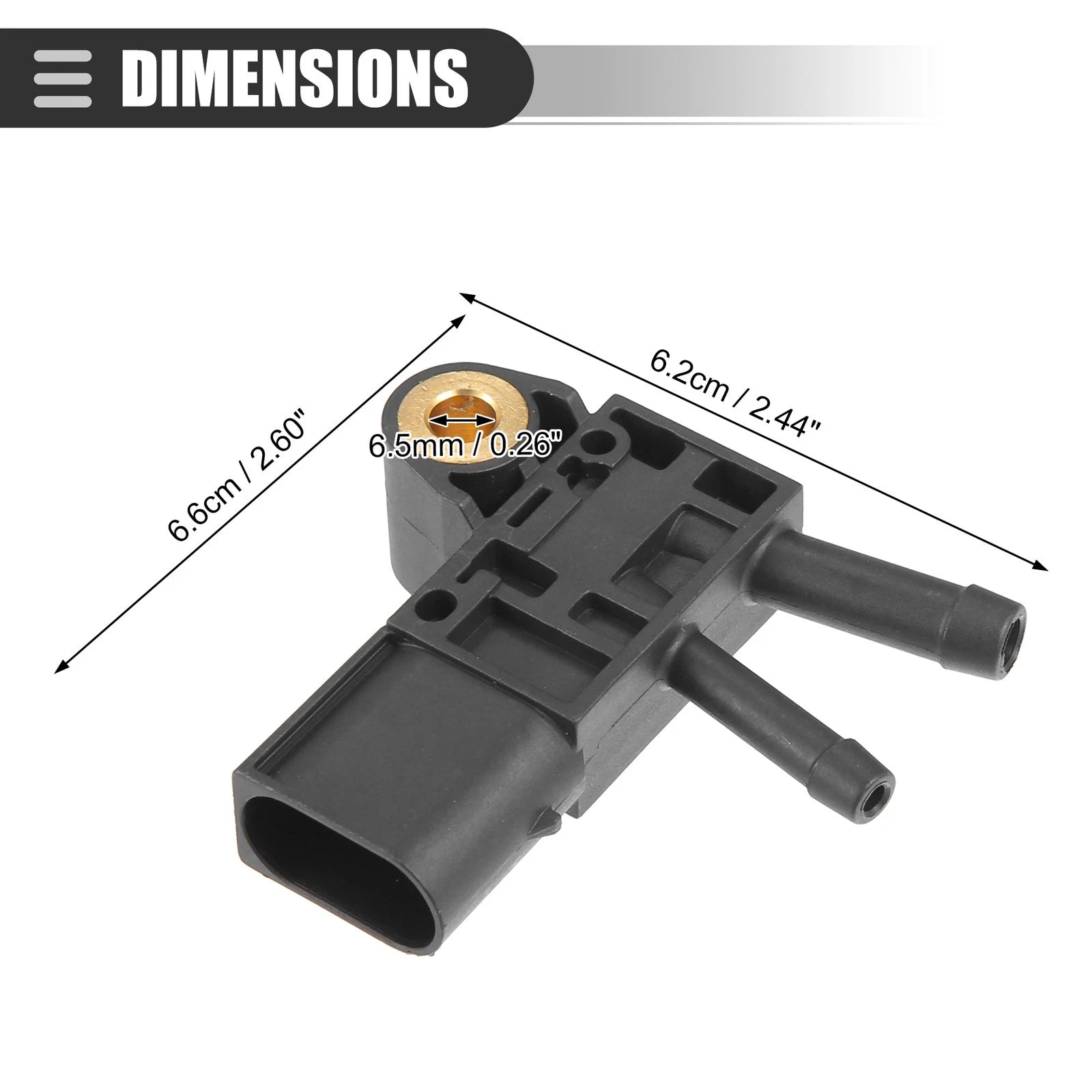 Manifold Air Pressure Sensor for Mercedes-Benz GLK250 (2013–2015) No.0281006279